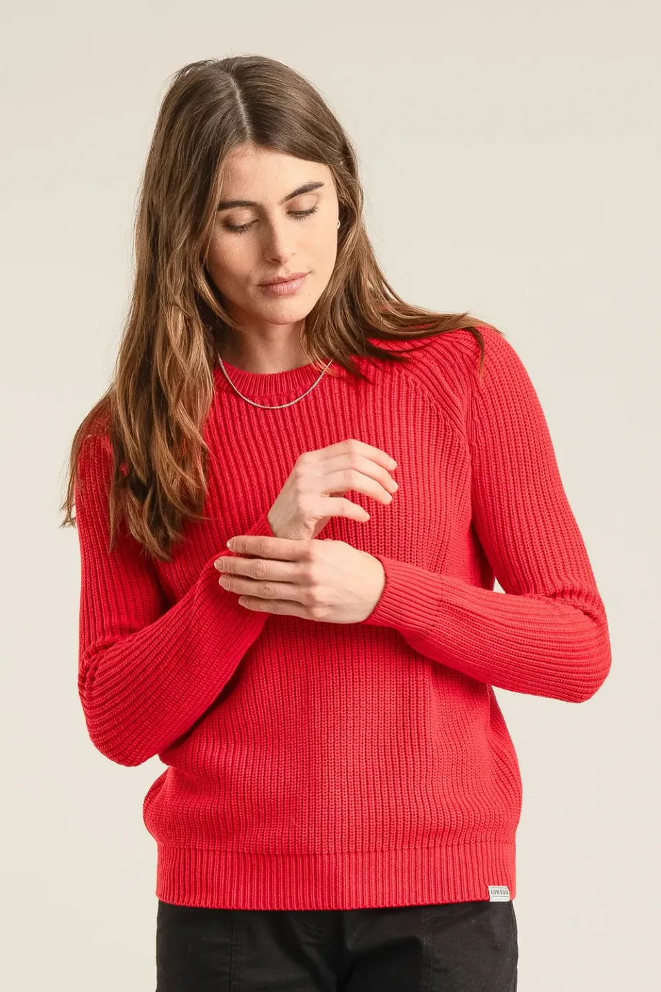 Komodo Sergio Pullover Rot Bio-Baumwolle Damen