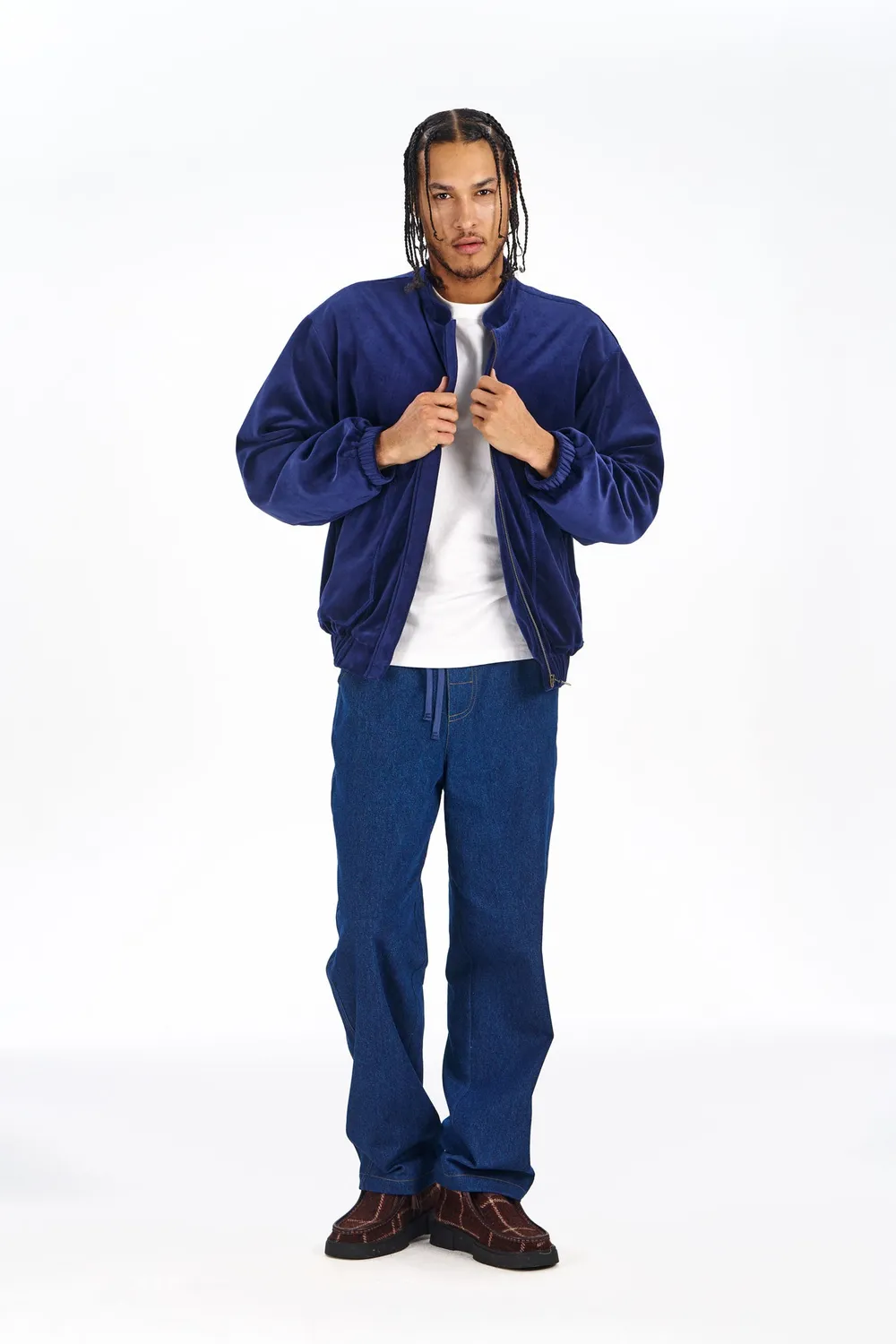 Komodo Noah Jacke Navy Herren aus Samt