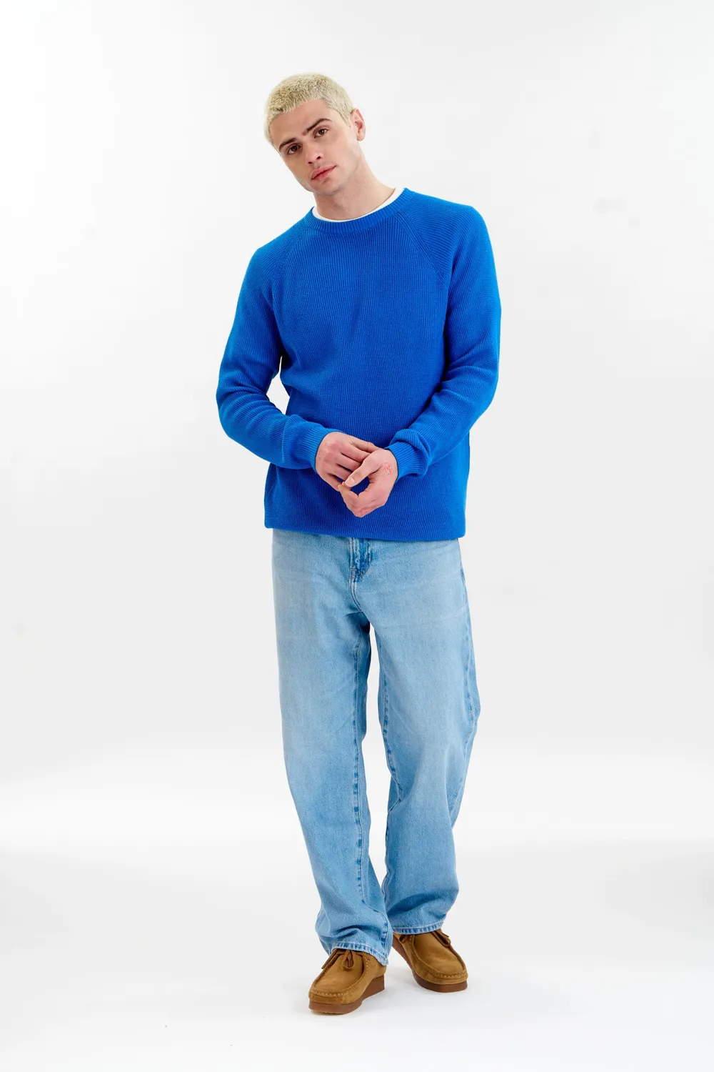Komodo Fog Pullover Herren Blau Bio-Baumwolle