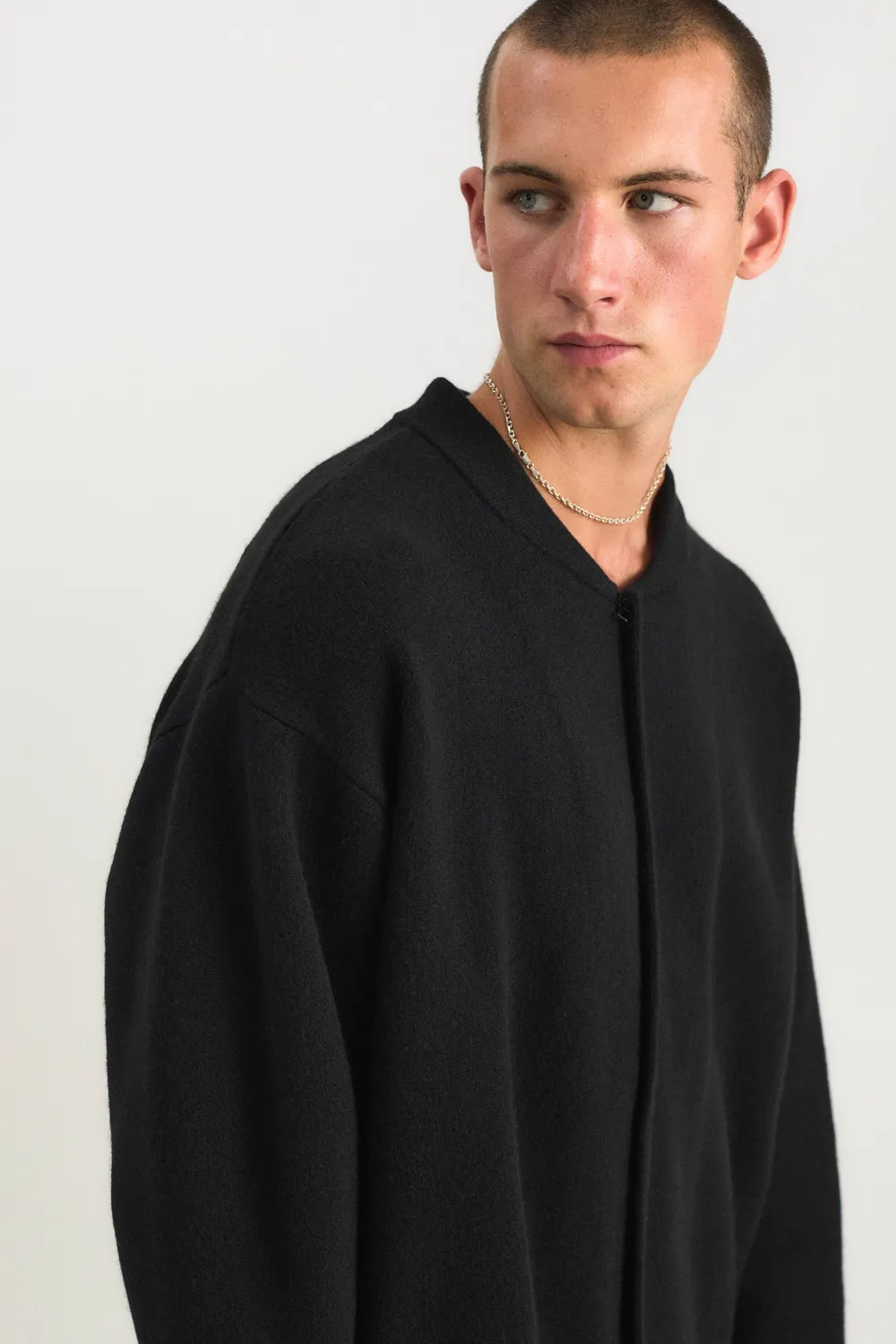 Oyuna Boto Jacke Schwarz Kaschmir Bomberjacke