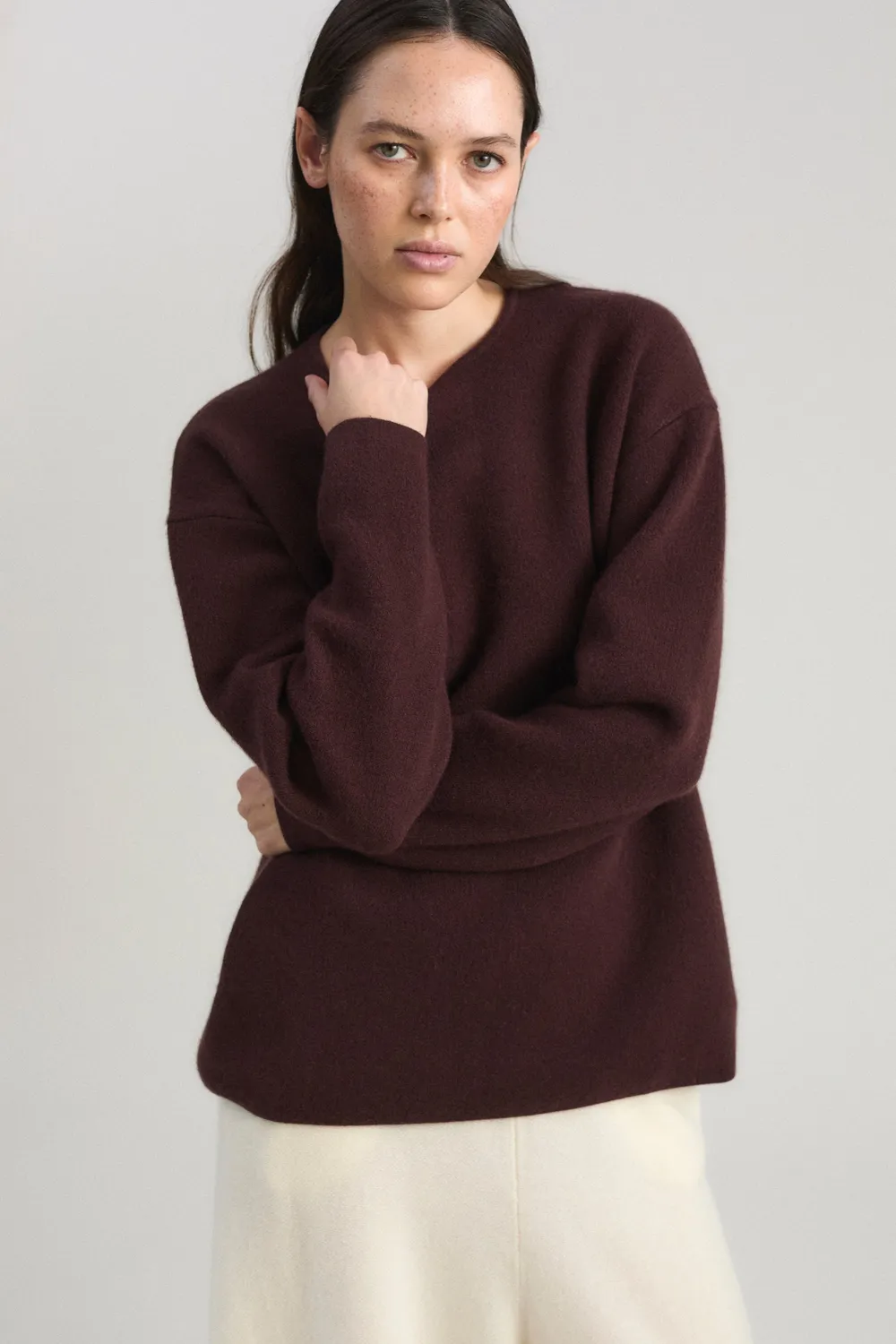 Oyuna Axa Pullover Carob Ink Oversize