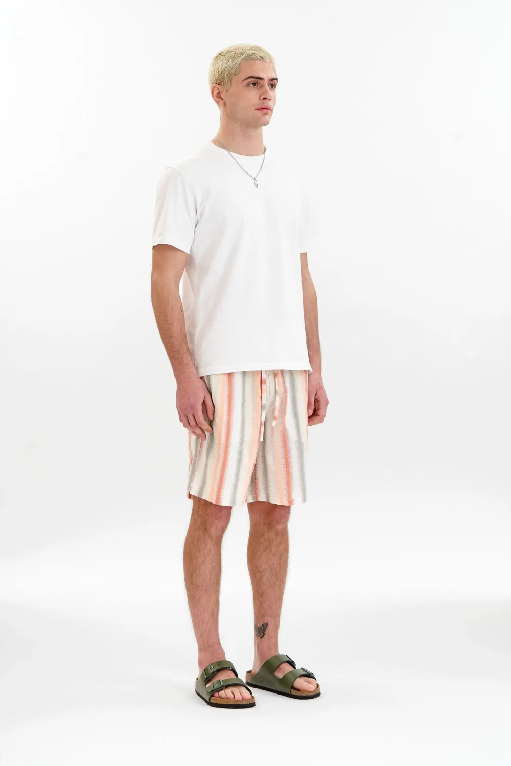 KOMODO TOM Shorts Streifen Bio-Baumwolle Herren