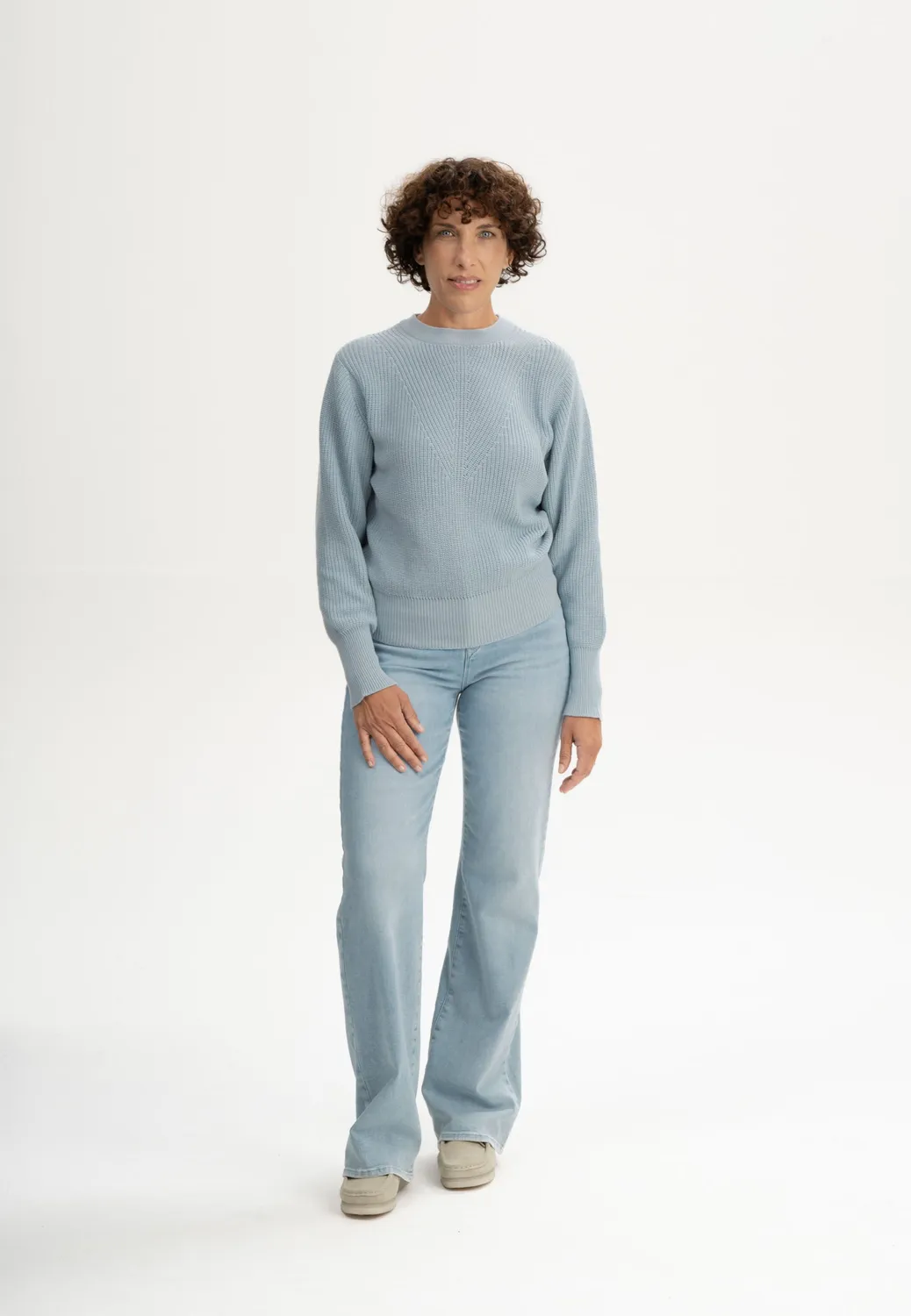 MELA GAURI Strickpullover schwarz aus Fairtrade-Baumwolle