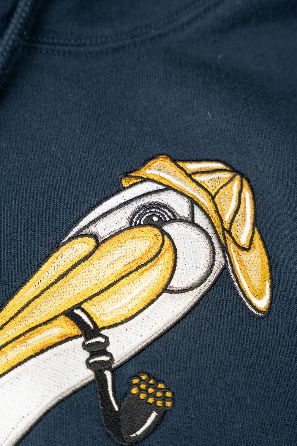 LAKOR Pier Pelican Hoodie Blau Bio-Baumwolle
