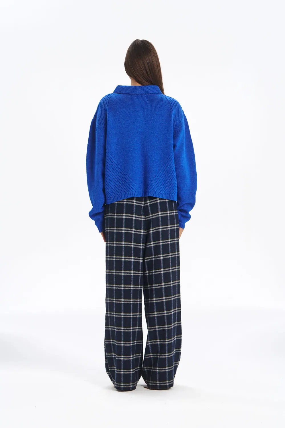 Komodo Sami Pullover Cobalt Lammwolle Polokragen