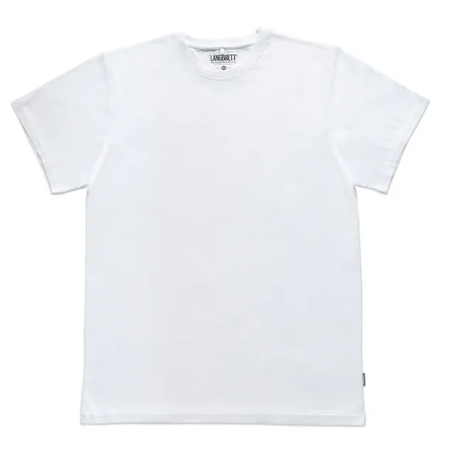 Langbrett HSD T-Shirt ohne Logo weiß Bio-Baumwolle