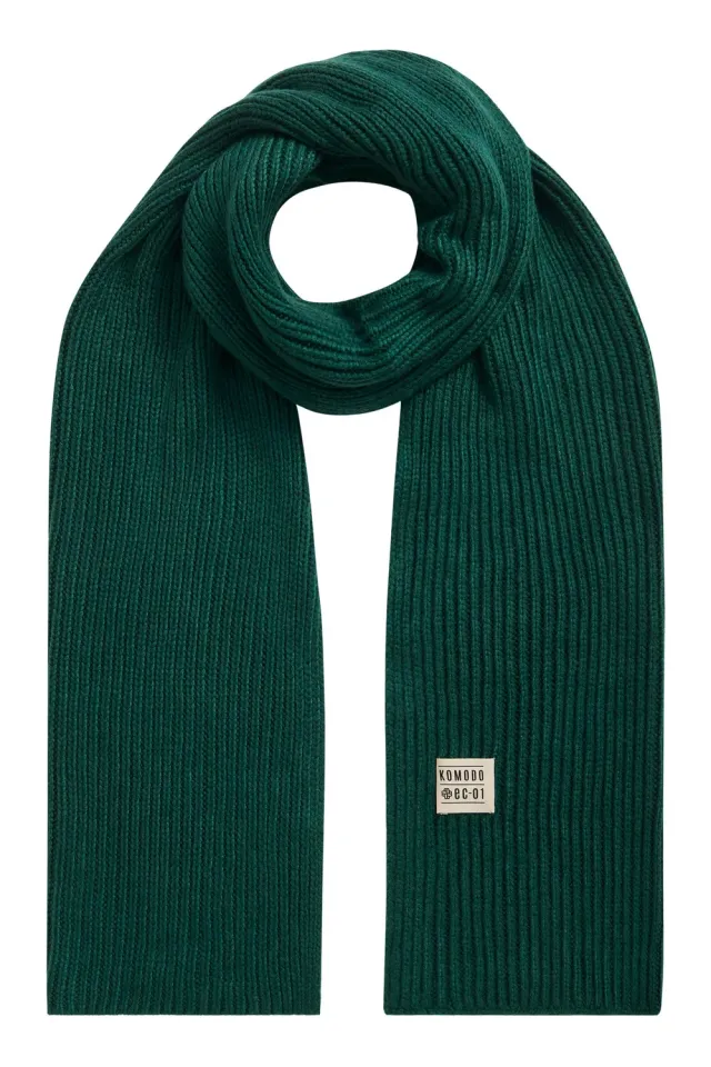 Komodo Cho Fine Merino Schal Ivy Wollschal grün