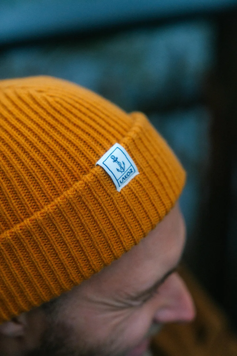 LAKOR Merino Wool Beanie Gelb Merinowolle