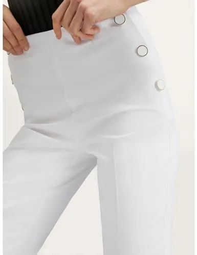 Motivi Kick-Flare-Hose mit Knopfmotiv Damen aus Baumwolle