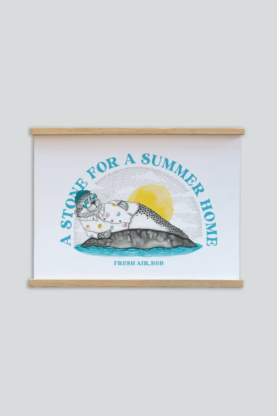 LAKOR VACATION Stone Poster White weißes Papier