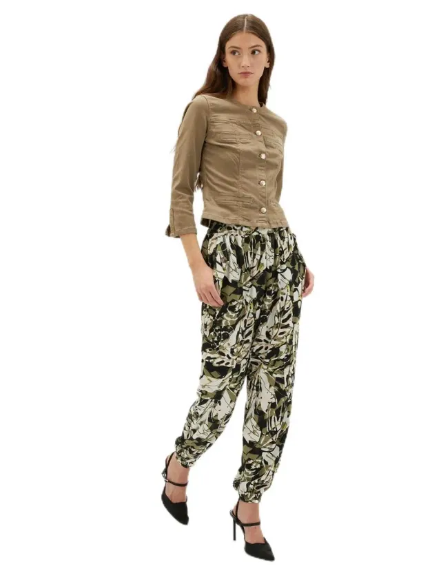 Motivi Blousonjacke aus Drillich Damen aus Baumwolle