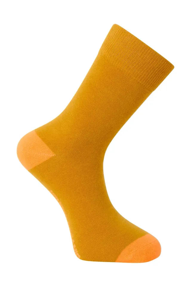 KOMODO PUNCHY Socken Senf Bio-Baumwolle uni