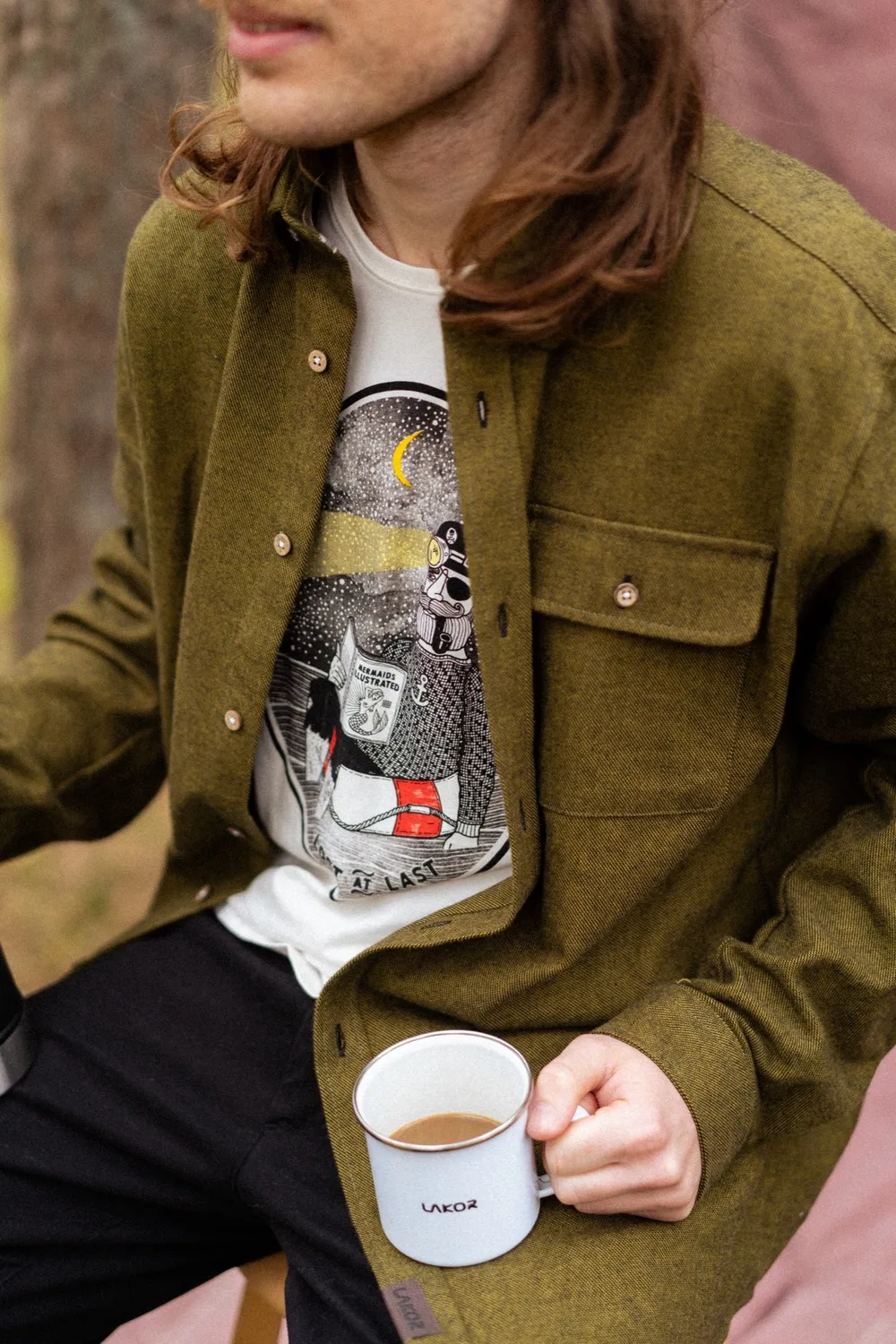 LAKOR Lost At Last T-Shirt Weiß aus Bio-Baumwolle