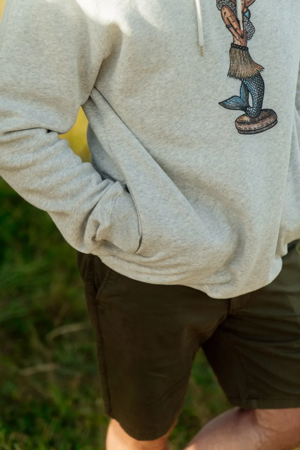 LAKOR McBeardface Shorts Olive Night Bio-Baumwolle