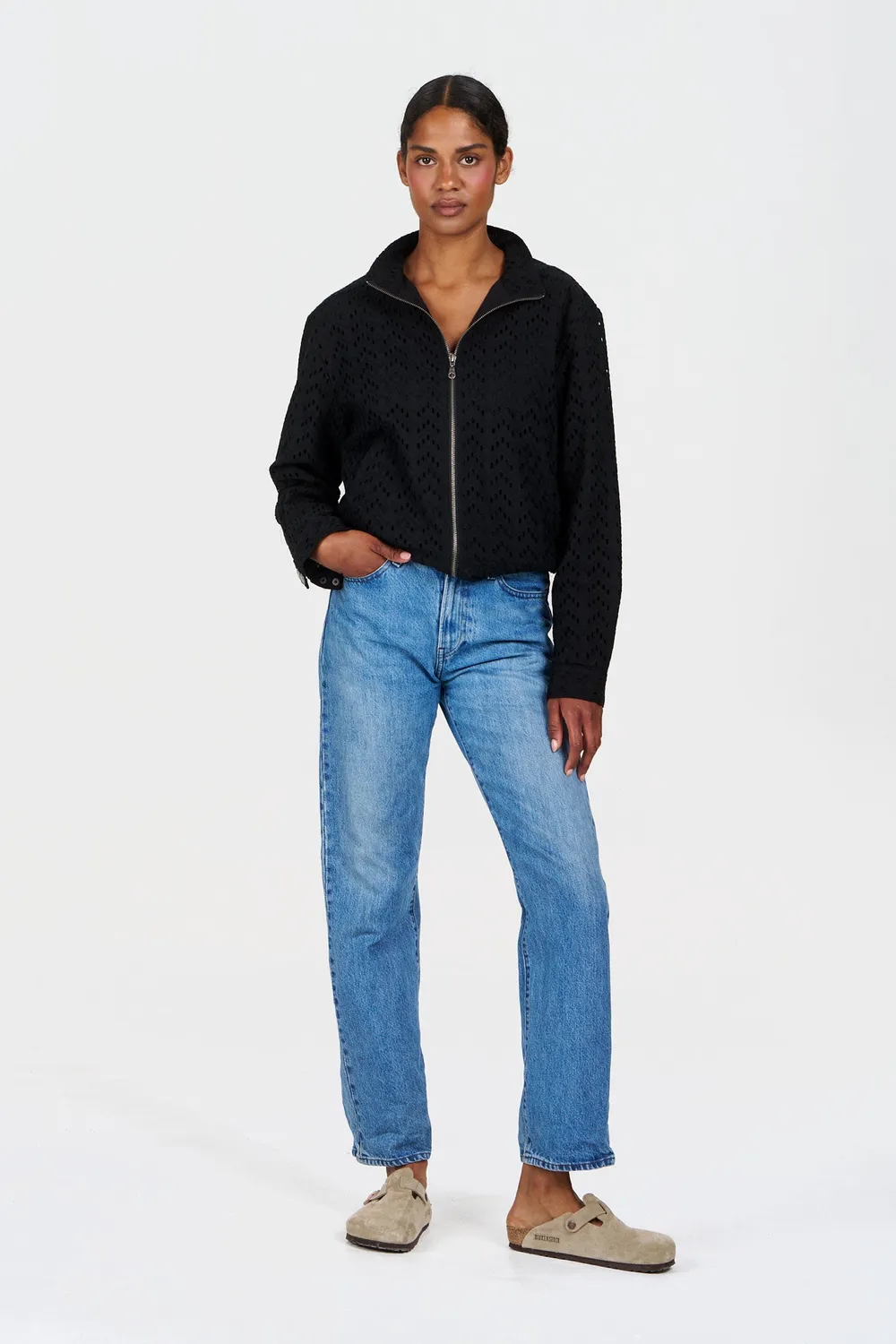 KOMODO LOTUS Jacke schwarz Bio-Baumwolle