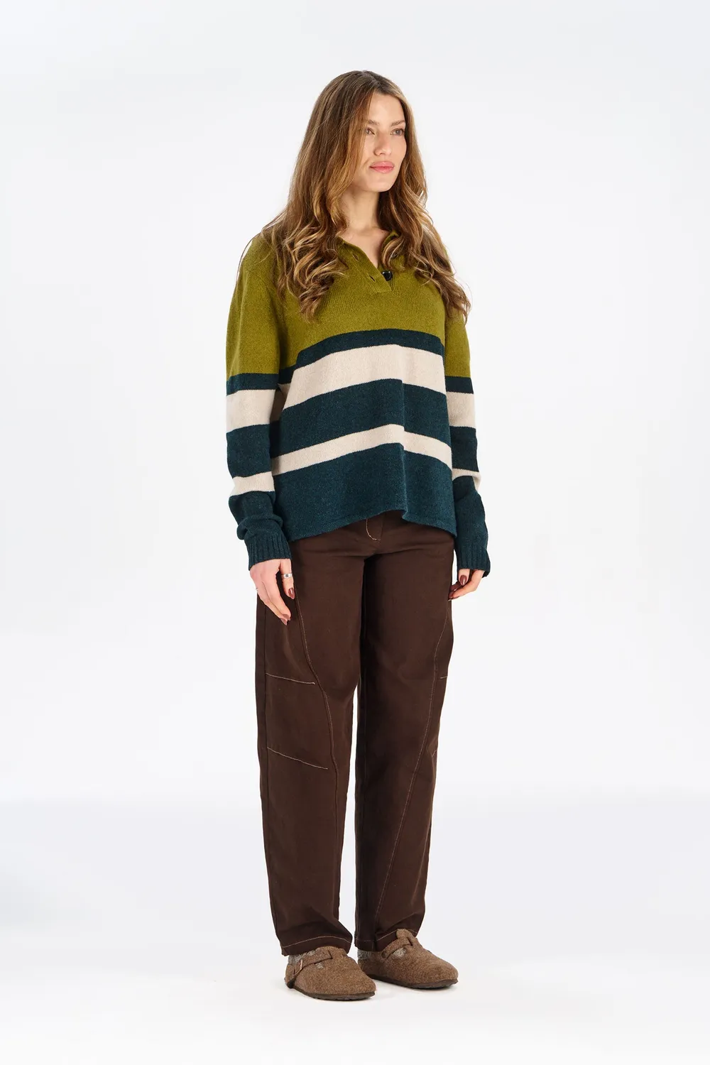 KOMODO CAMILLA Pullover Grün Merinowolle