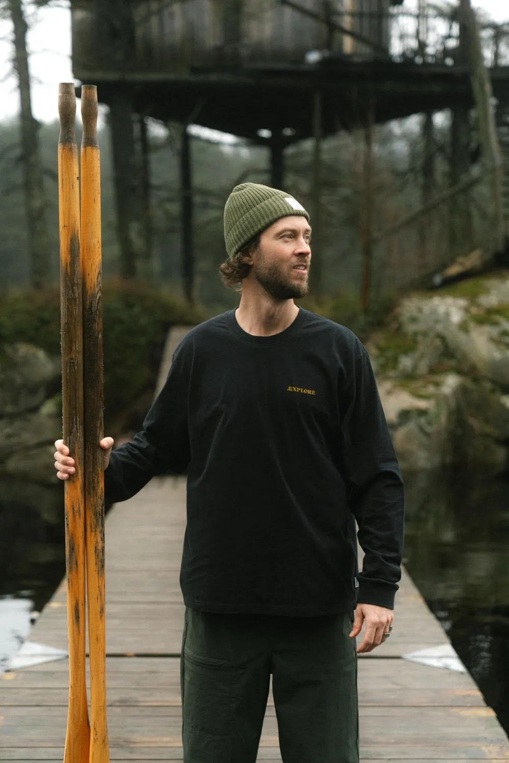 LAKOR Room with a View Boxfit Langarmshirt Moonless Night