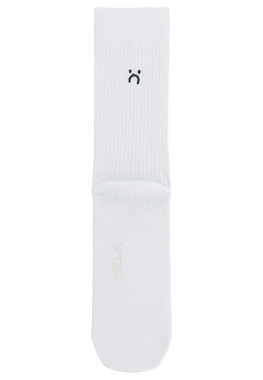 MELA Stickerei gerippte Socken 5 Paare weiß Bio-Baumwolle