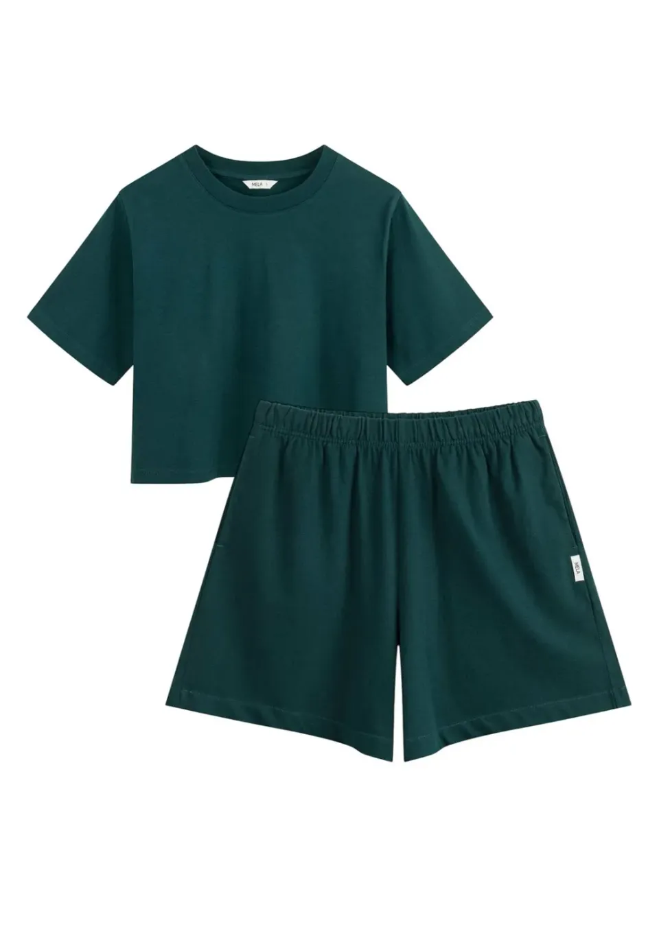 MELA JOSHNA JIVIKA Set Cropped T-Shirt Shorts Bio