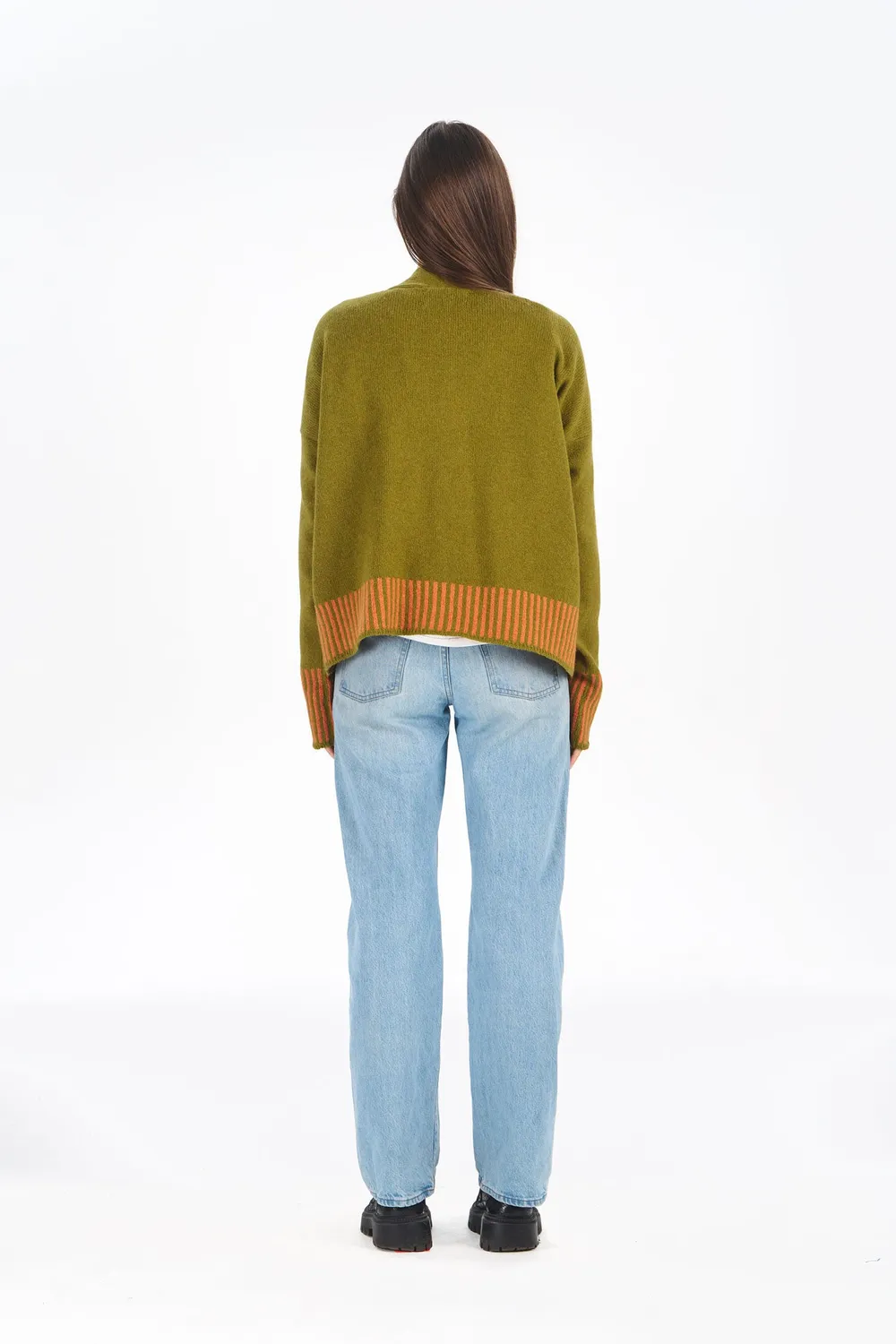 Komodo Cosi Cardigan Merinowolle oliv