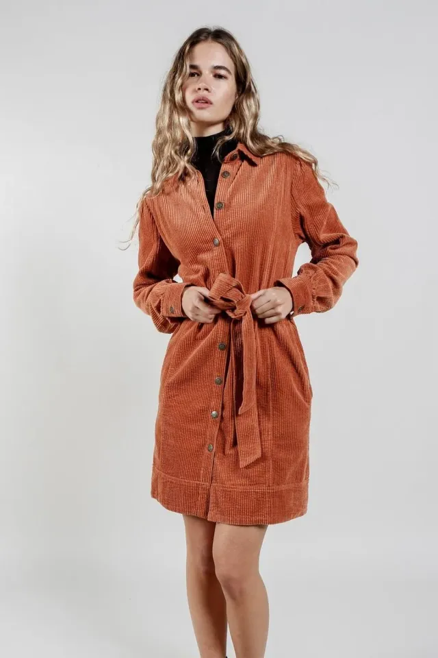 Komodo Ruby Kleid Damen Ginger Cord Bio-Baumwolle