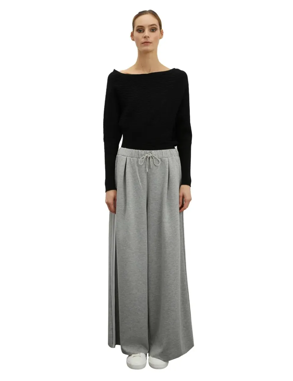 Motivi Spring Summer 24 Palazzo-Hose Neopren-Optik Stretch