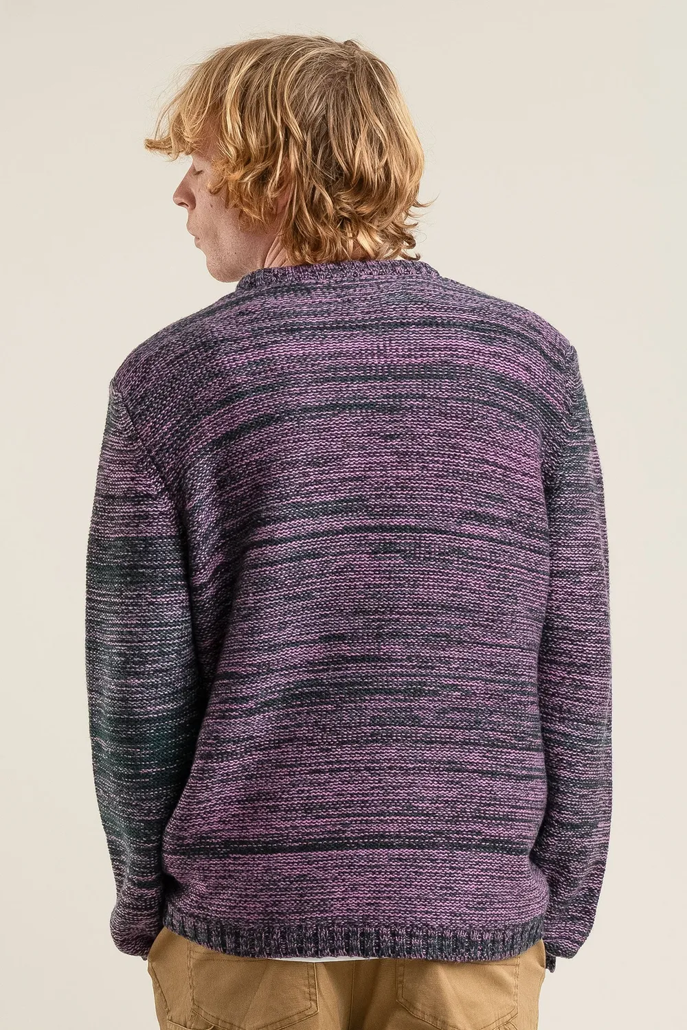 Komodo Glitch Pullover Merinowolle fuchsia