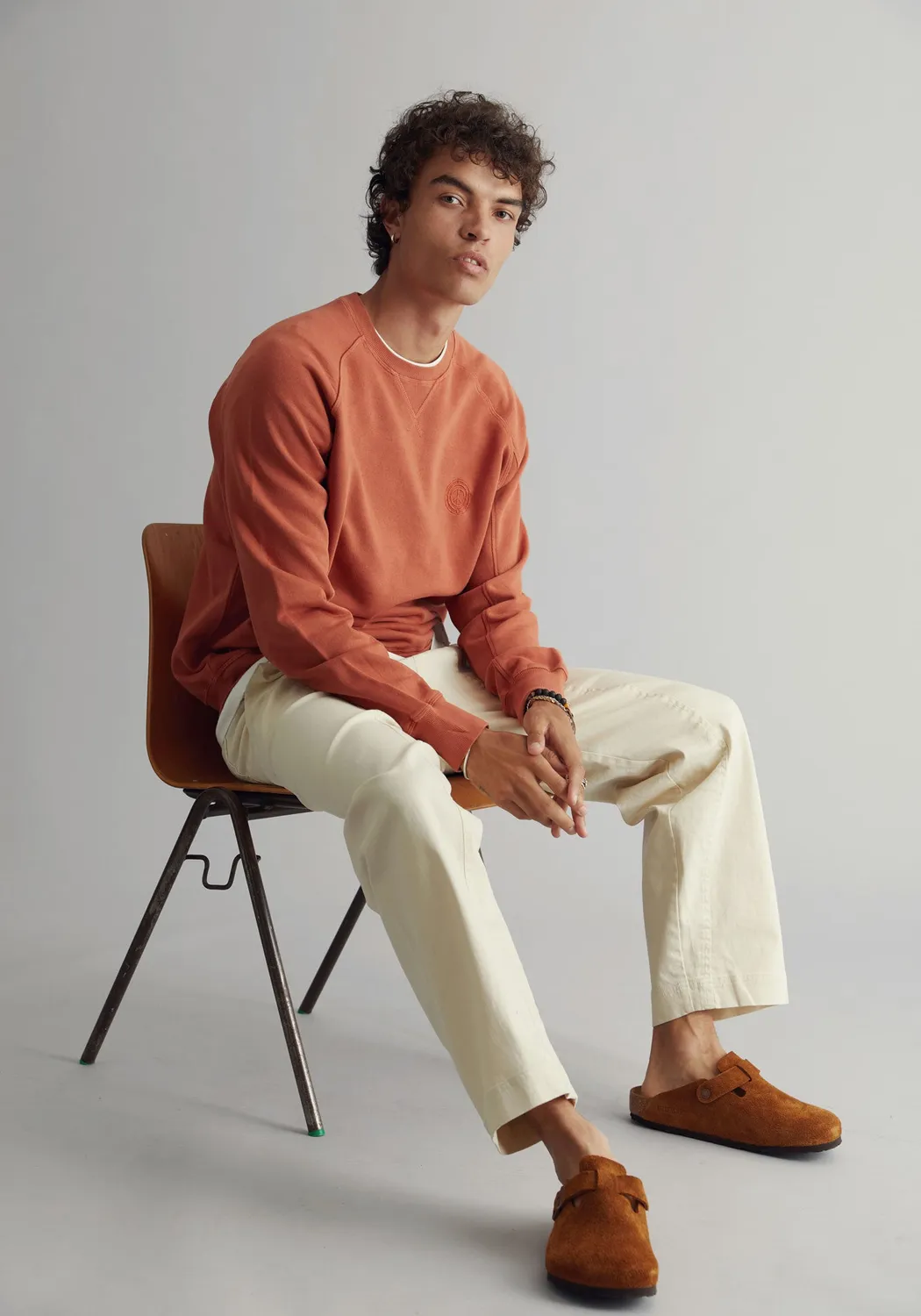 Komodo Anton Sweatshirt Clay Bio-Baumwolle XL