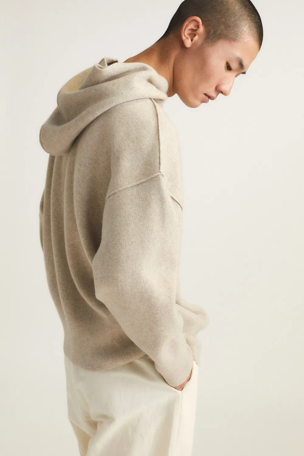 Oyuna Seku Hoodie Feather Kaschmir-Hoodie wendbar