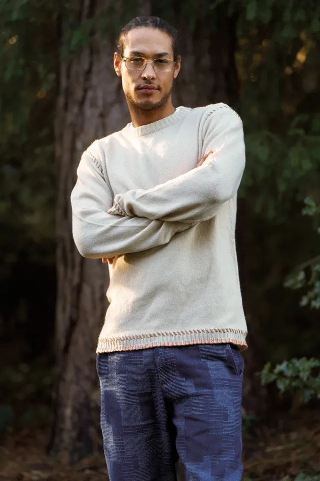 Komodo Jago Pullover Sand Herren aus Lambswool