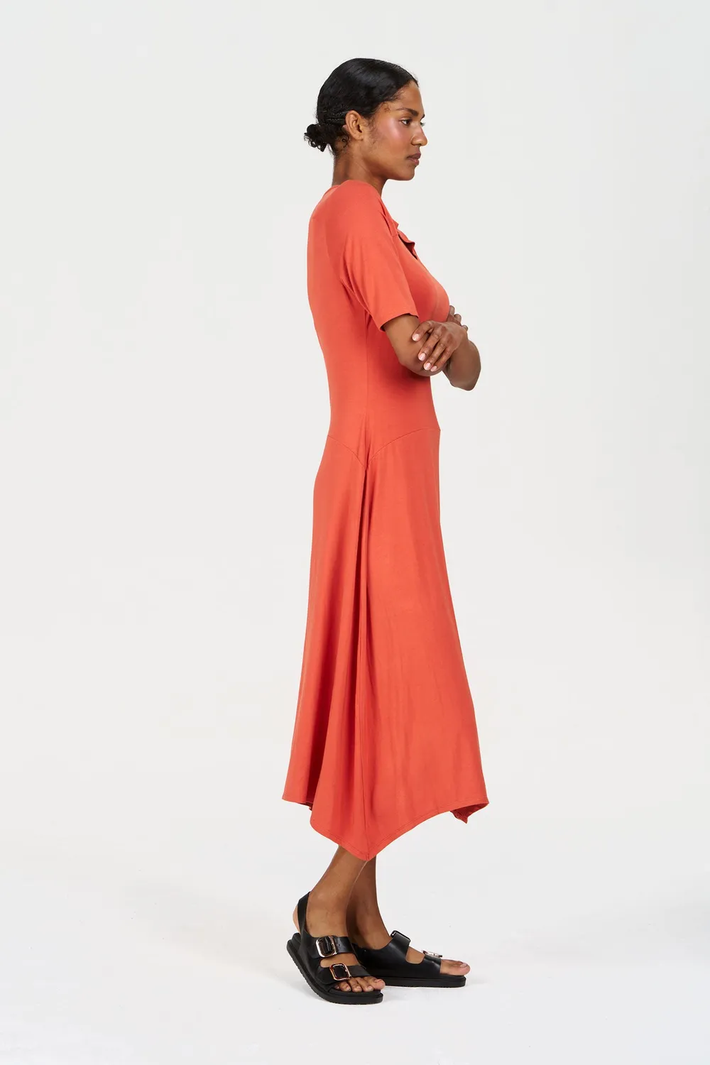 Komodo Pip Kleid Orange Modal mit Stretch