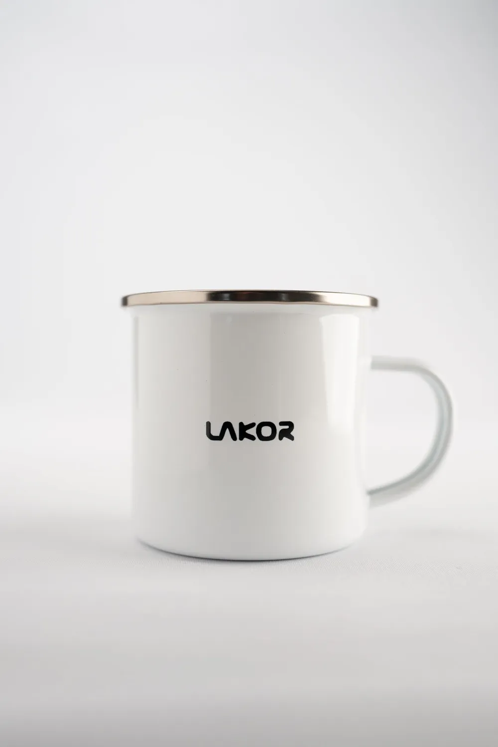 LAKOR Captain Tuna Emaillebecher Weiß