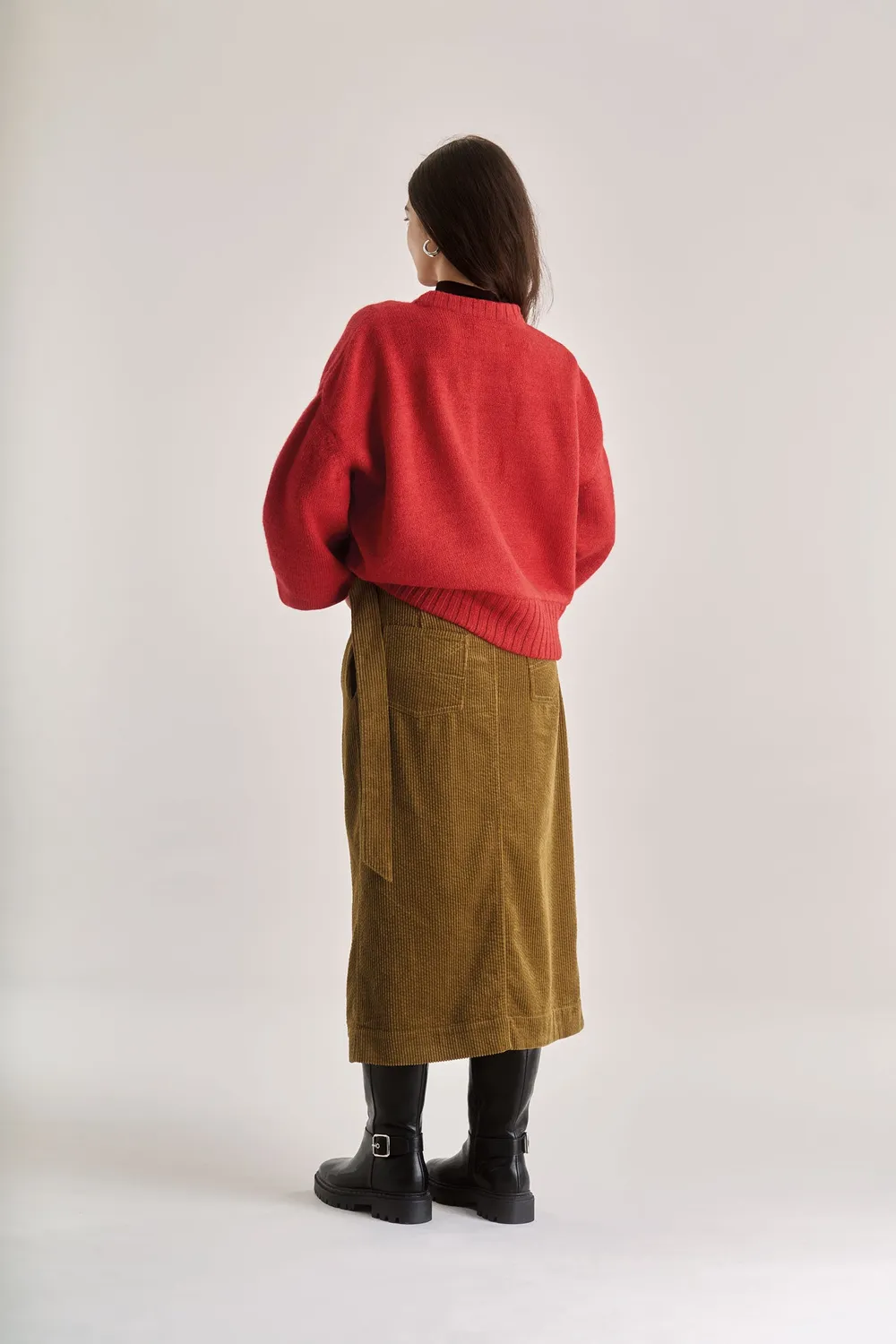 KOMODO PALOMA Pullover Rot aus Lammwolle