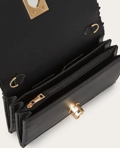 Motivi Pailletten Wallet Bag Abendtasche 19 cm Ton in Ton
