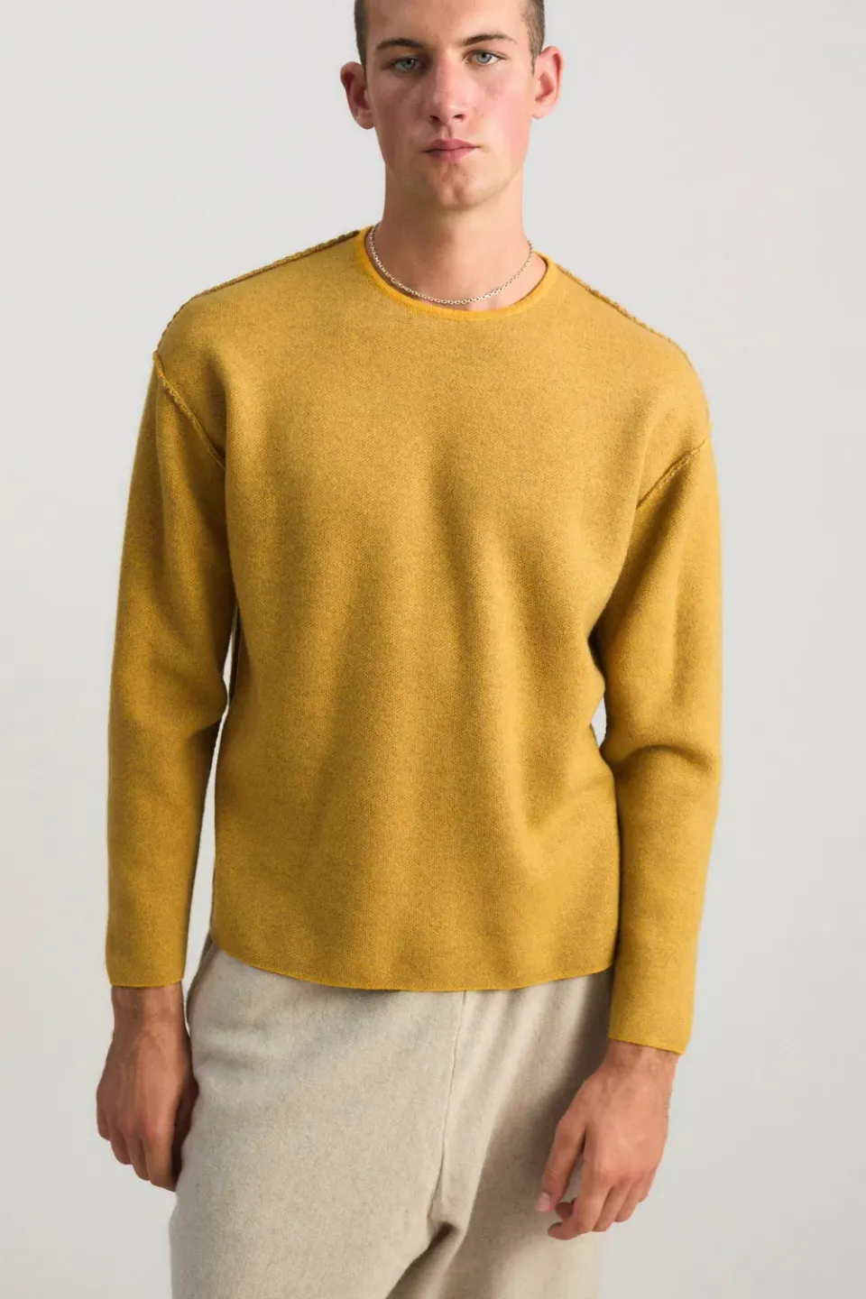 Oyuna Axa Pullover Amber-Taupe Wende Kaschmir
