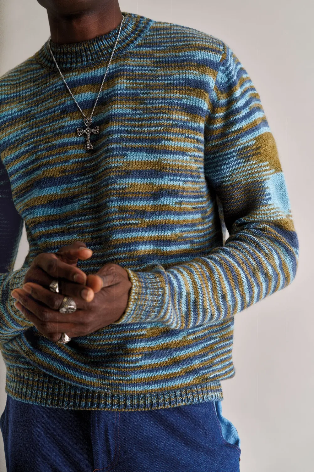 KOMODO TERUMA Pullover Navy Lammwolle