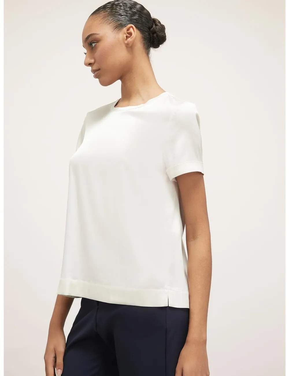 Motivi T-Shirt Satin Stretch Gr. L