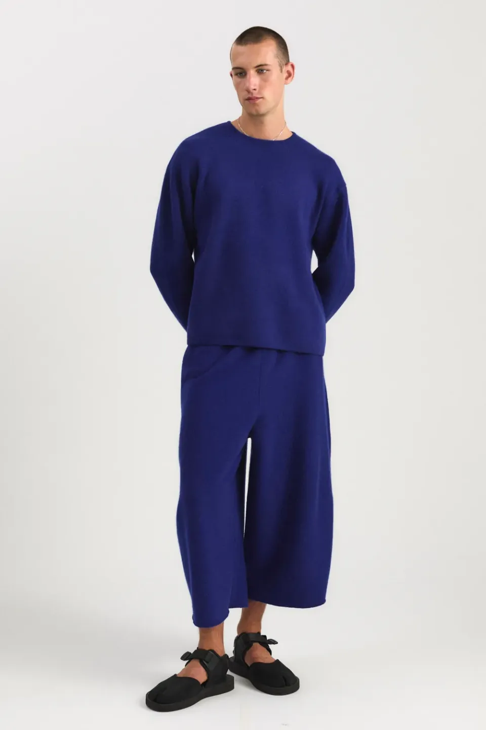 Oyuna Maxi Trousers Hose Ink aus Cashmere