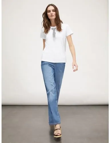 Motivi T-Shirt Damen mit Ösen und Bändchen