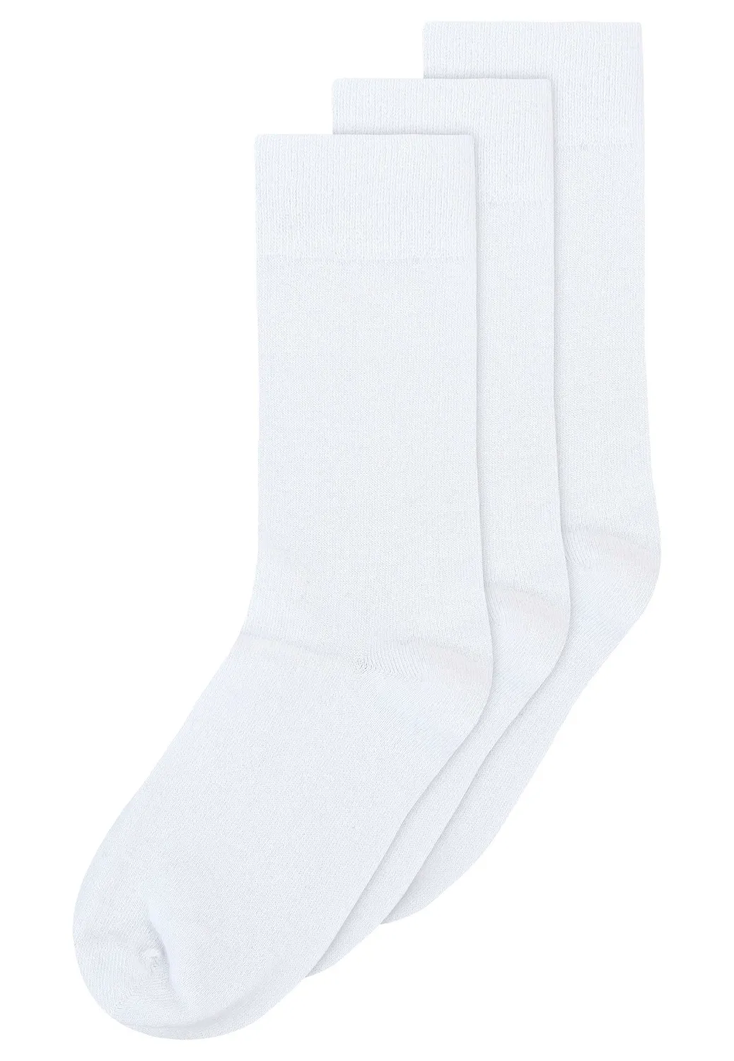 MELA Basic Socken 3 Paare weiß 39-42 Bio-Baumwolle