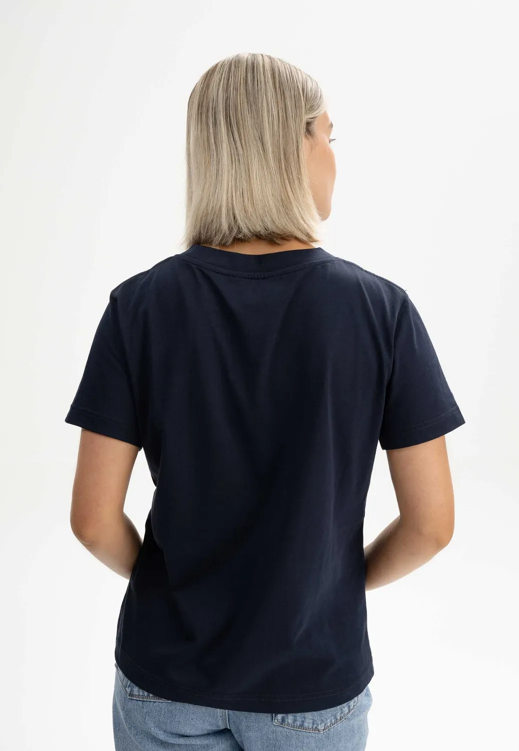 MELA KHIRA T-Shirt schwarz Gr. M aus Bio-Baumwolle
