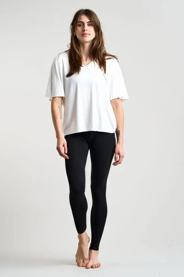 KOMODO SYLVIE Legging Schwarz Bio-Baumwolle GOTS