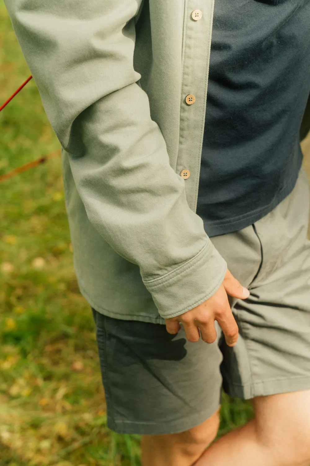 LAKOR Spork Overshirt Jacke Sea Spray Bio-Baumwolle