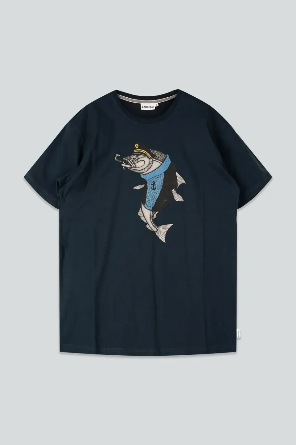 LAKOR Haddock T-Shirt Blueberry aus Bio-Baumwolle