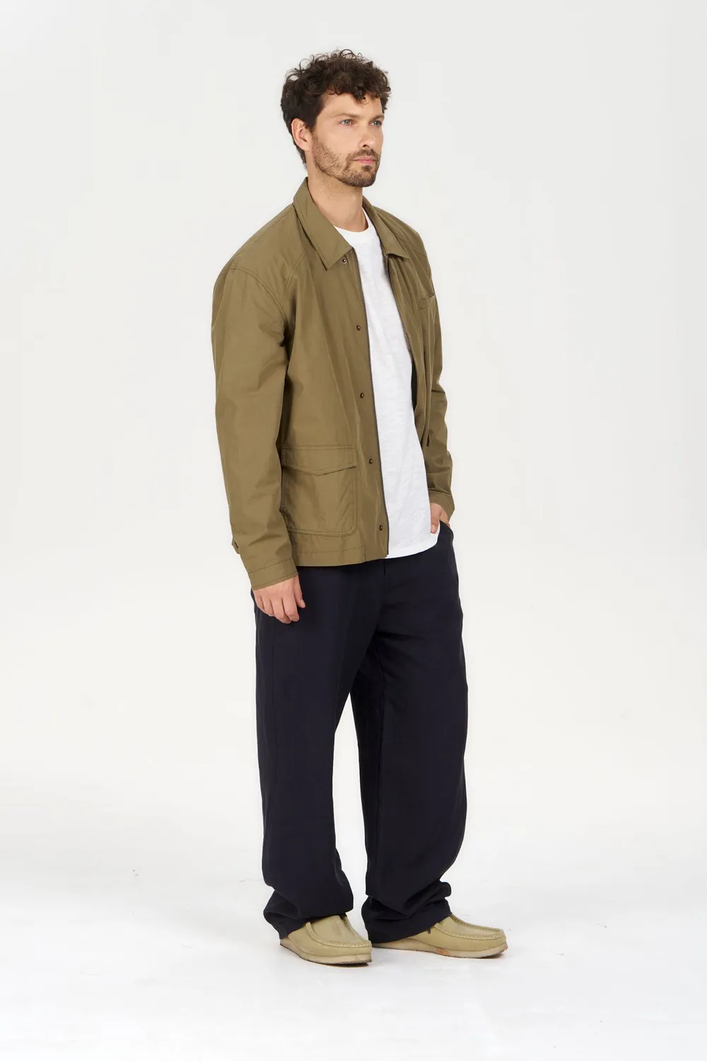 Komodo Rudy Jacke Olive Bio-Baumwolle