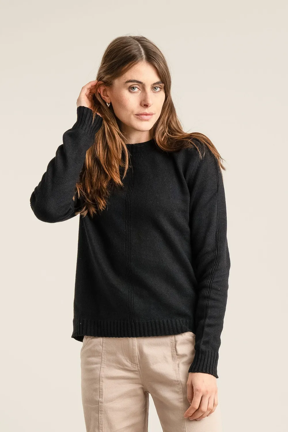Komodo Alice Pullover Merinowolle Schwarz 44
