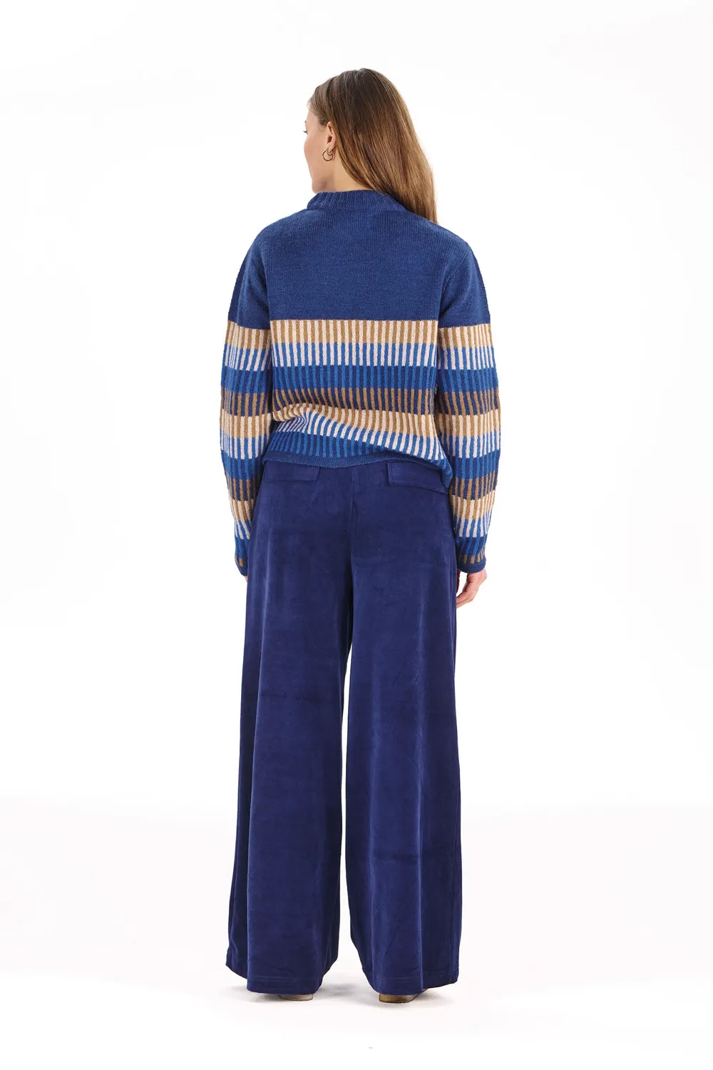 KOMODO SOFIA Hose Damen navy Bio-Samt