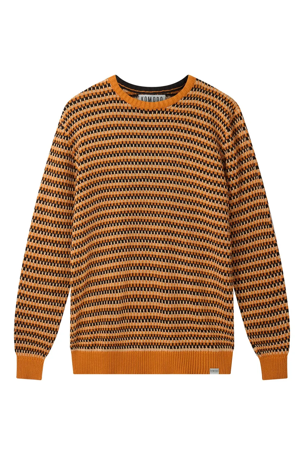 KOMODO KAI Pullover Schwarz-Gold Bio-Baumwolle