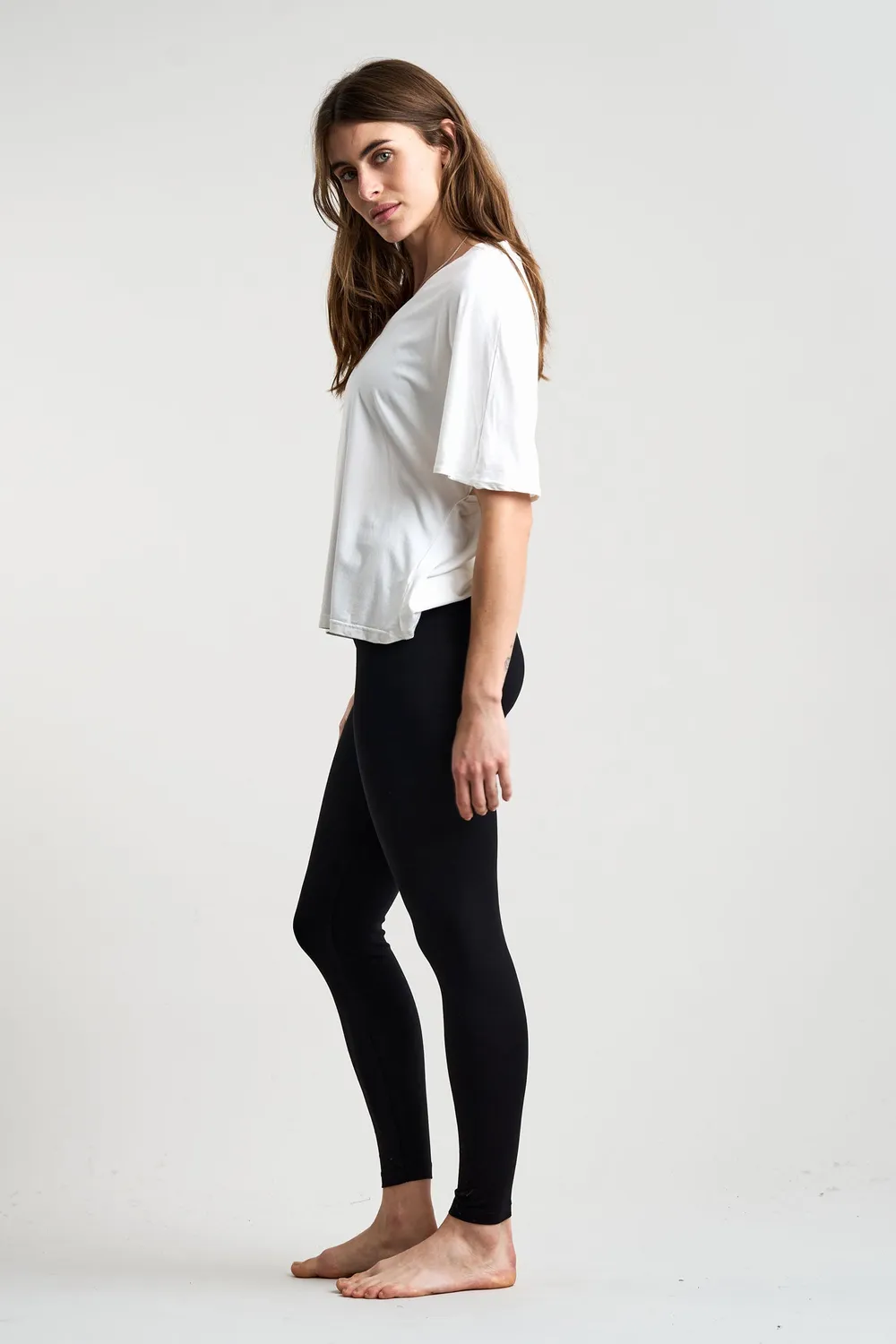 KOMODO SYLVIE Legging Schwarz Bio-Baumwolle GOTS
