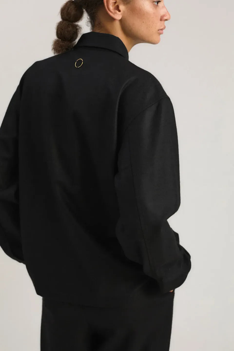 Oyuna Taru Top Nero Kaschmirjacke Webware